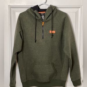 Flag Nor Fail Green Quarter Zip Hoodie